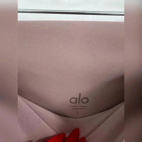 ALO Yoga Women’s 7/8 High-Waist Airbrush Legging Mauve Size Small - Picture 2 of 3